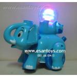 ช้างเป่าฟองไฟหมุน