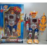 หุ่นยนต์ใส่ถ่านเดินได้มีเสียงมีไฟ