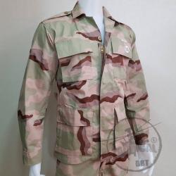 ชุดเวสกระเป๋าตรง (ซิป) พรางทรายอส.