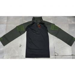 เสื้อ Combat Shirt เขียว กลางดำ