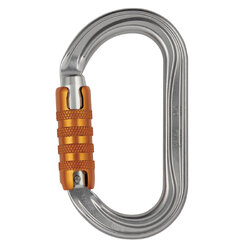 Carabiner (Petzl) OK TRIACT-LOCK เงิน