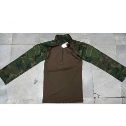 เสื้อ Combat Shirt ดิจิตอลทร. กลางน้ำตาล