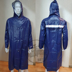 เสื้อกันฝนโค้ด + แถบสะท้อนแสงหลัง (HY)