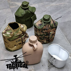 กระติกน้ำพร้อมปลอก มีกระทะ สกรีน US