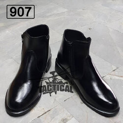 รองเท้าฮาฟสั้น หนังบาจา 907 ซิปคู่