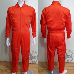 ชุดหมีปิดซิป สีส้ม