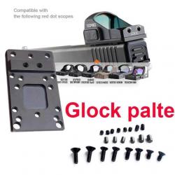 เพลทสี่เหลี่ยมติด Dot ปืน Glock แบบ Universal