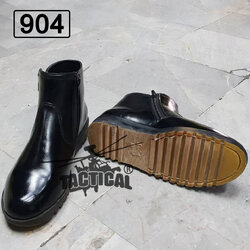 รองเท้าฮาฟสั้น หนังแท้ พื้นยางดิบ 904