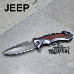 มีดพับ JEEP ลายไม้