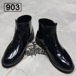 รองเท้าฮาฟสั้น หนังแก้ว 903 ซิปคู่