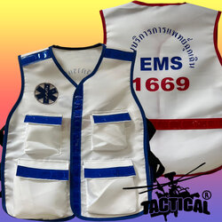 เสื้อกั๊กสีขาว EMS 1669