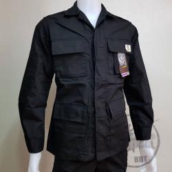 ชุดเวส BBT ดำ 4 กระเป๋าตรง