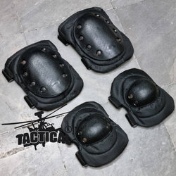 สนับเข่า-ศอก ถุงตาข่าย (4 ชิ้น) ดำ