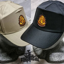 หมวกแก๊ป กากี 331 อปพร. หน้าเมตตาเข้ม ซิปหลัง