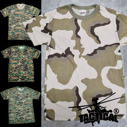 เสื้อยืดคอกลม แขนสั้น (ดต.อส พรางทรายอส. ดิจิตอลทบ. อื่นๆ)