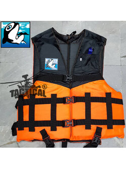 เสื้อชูชีพ ส้มบ่าดำ ยี่ห้อปลาโลมา