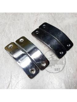 ชิดเท้า เหลี่ยม ดำ/เงิน (มีน็อตให้พร้อม)