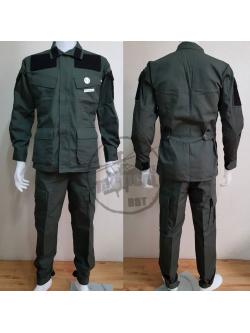 ชุดเวส ACU เขียว รุ่น B ตีนตุ๊กแก 4 กป.