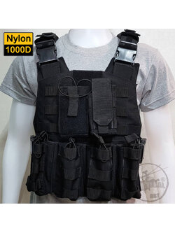 ปลอกเสื้อเกราะ TP (Tactical Premium) ดำ แถมเข็มขัดยุทธวิธี