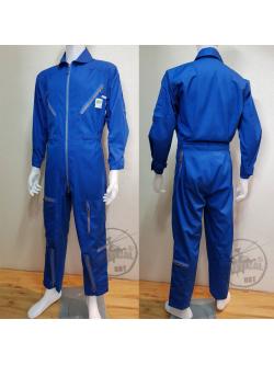 ชุดหมีเปิดซิป สีฟ้า