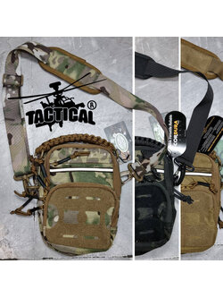 กระเป๋าสะพายข้างแบบ Molle หูหิ้วร้อยเชือกพาราคอร์ด