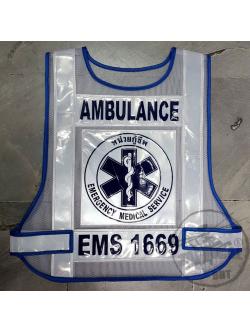 เสื้อสะท้อนแสง EMS 1669 AMBULANCE