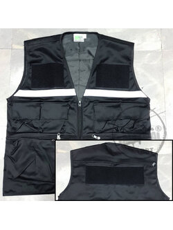 เสื้อกั๊ก ดำ ตีนตุ๊กแก แถบหน้า