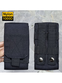 ซองโทรศัพท์ ผ้า 1000D ดำสนิท