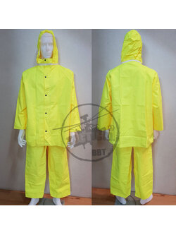 ชุดกันฝน สีเหลืองมะนาว (ผ้าดี)