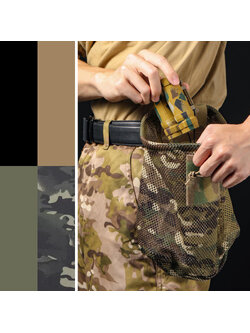 ถุงทิ้งแม็กกาซีนแบบพับได้ B02 (ผ้าตาข่าย)