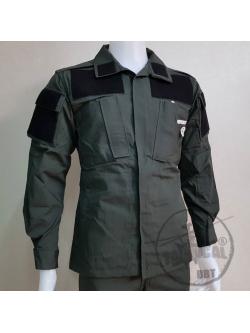 ชุดเวส ACU เขียว รุ่น A ตีนตุ๊กแก กป.ล้วง