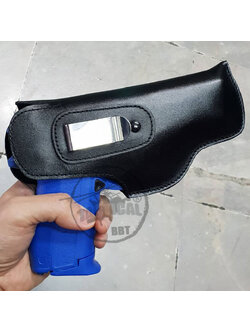 ซองปืนพกใน หนังแท้ หนังเรียบ (ตัวเหน็บแข็งแรง)