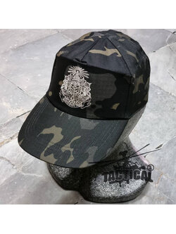 หมวกแก๊ป ซิปหลัง พราง Local Cat ตราแผ่นดิน