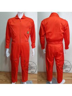 ชุดหมีปิดซิป สีส้ม