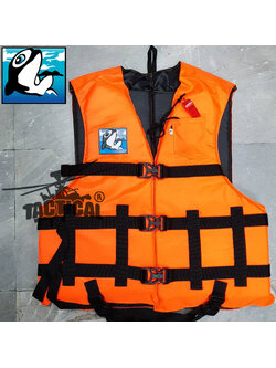 เสื้อชูชีพ ส้มล้วน ยี่ห้อปลาโลมา