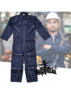 ชุดหมีช่าง ซิป กรมท่า