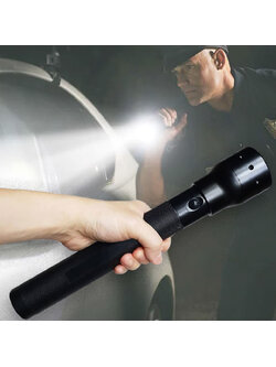 ไฟฉาย LED 3D (ด้ามจับแข็งแรง ตีได้)