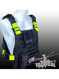 ปลอกเสื้อเกราะ SWAT สะท้อนเขียว