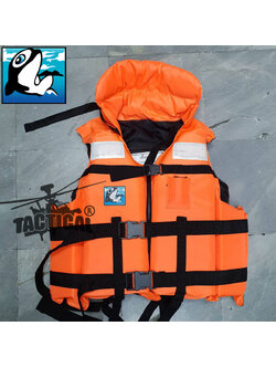 เสื้อชูชีพ คอปก มีแถบสะท้อนแสง ยี่ห้อปลาโลมา