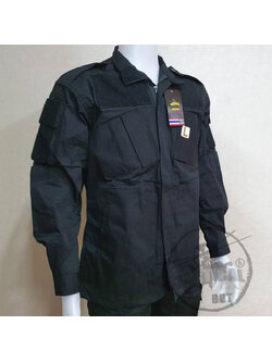(SALE) ชุด ACU ดำ (กป.ล้วง) มีอินธนู มีซิปข้าง