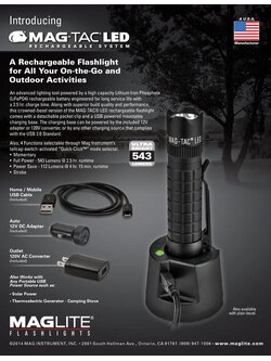 Maglite รุ่น MAG-TAC LED Rechargeable