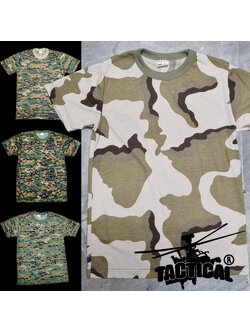 เสื้อยืดคอกลม แขนสั้น (ดต.อส พรางทรายอส. ดิจิตอลทบ. อื่นๆ)