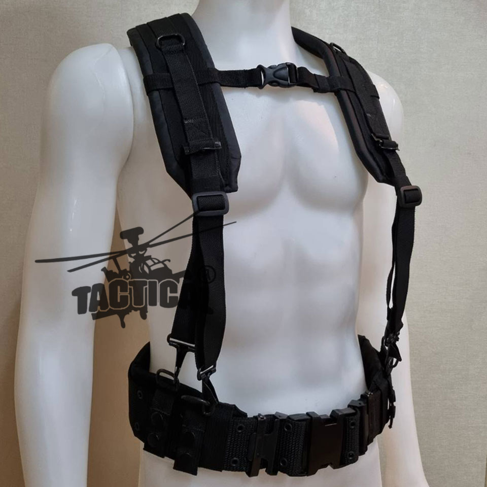 ชุดเข็มขัด + สายโยงบ่า แบบใหม่ (เหล็ก/ทองเหลือง) มีแยกขายเป็นชิ้น