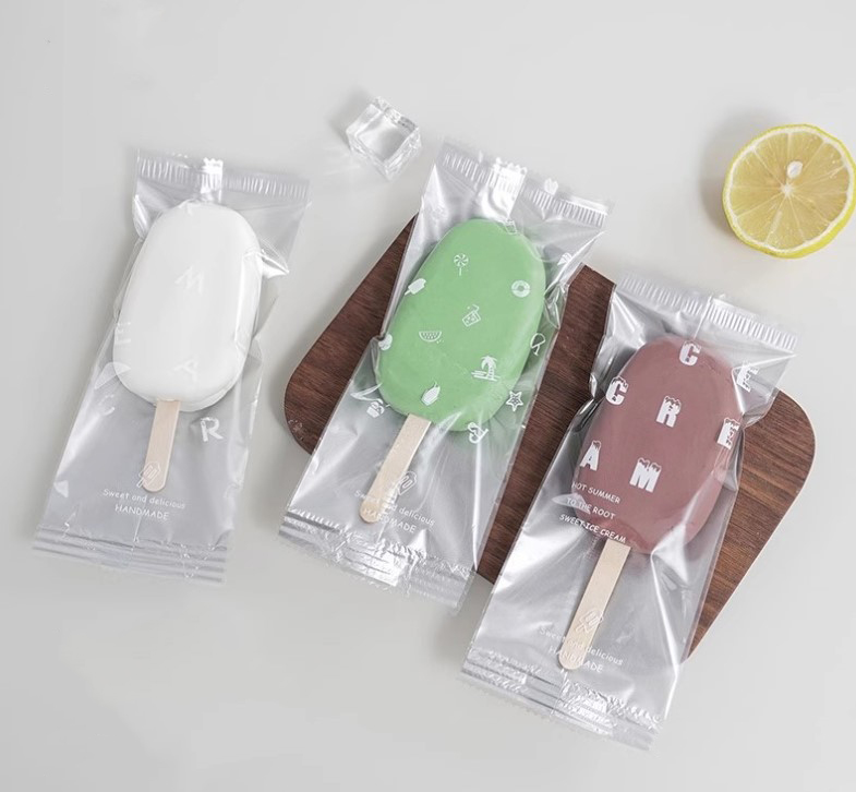 แพ็คเกจไอศครีมแท่ง (ใช้ร่วมกับเครื่องซีลความร้อน) แพ็ค 100 ชิ้น