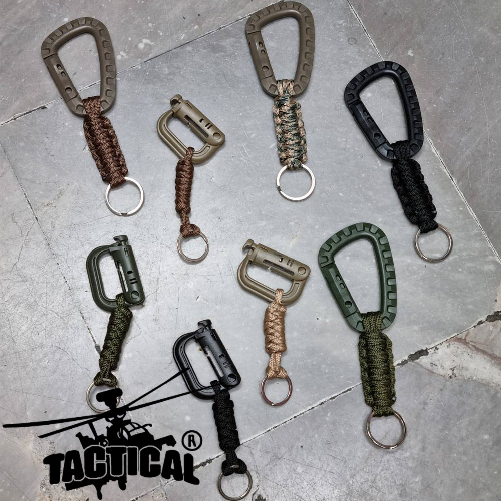 (รวม) พวงกุญแจเชือก Carabiner Tactical Link