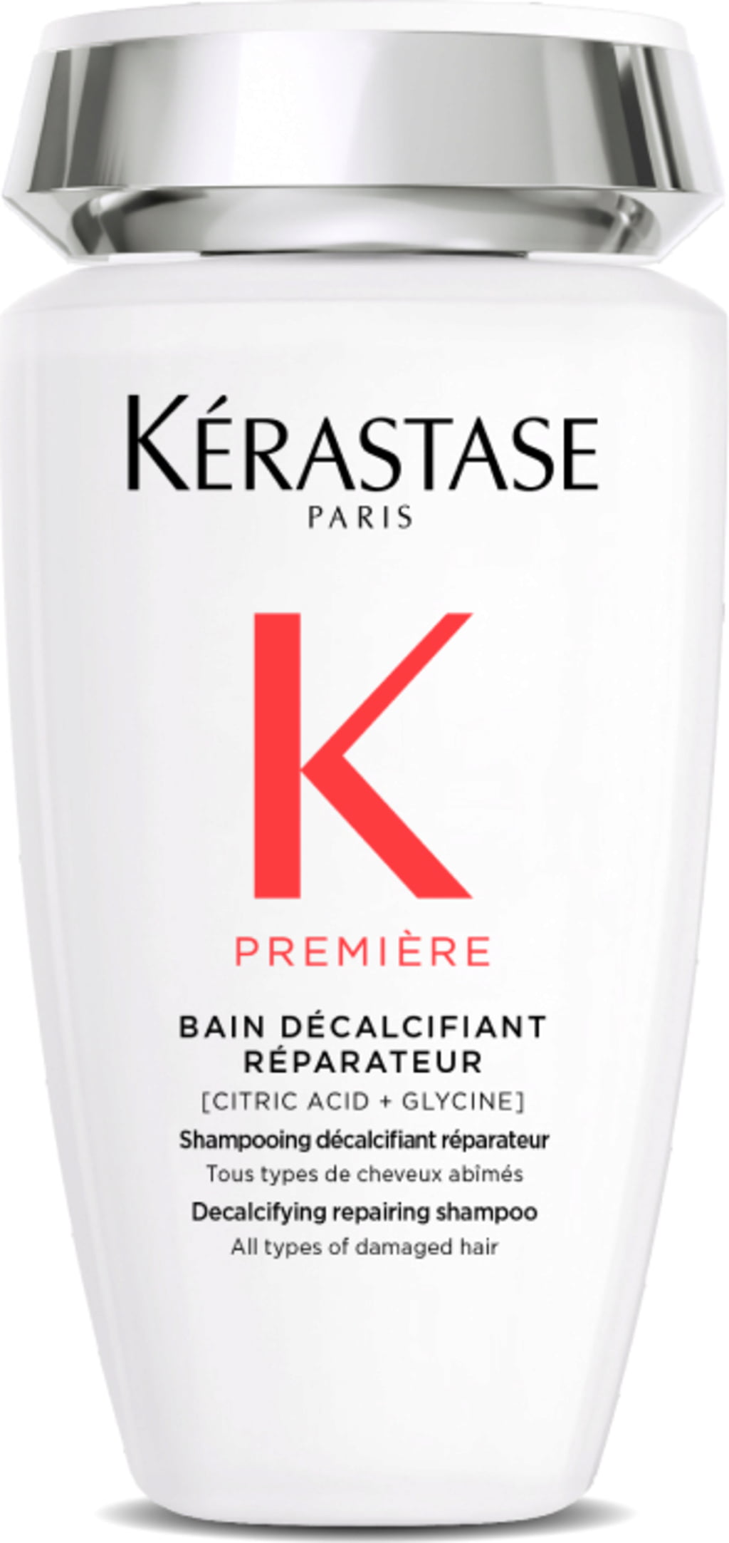KERASTASE PREMIERES BAIN DECALCIFIANT REPARATEUR SHAMPOO 250ML แชมพูสำหรับปัญหาผมเสียทุกประเภท บำรุงล้ำลึก พร้อมเชื่อมแกนเคราติน คืนความแข็งแรงกลับสู่เส้นผมถึง 99% 250มล.