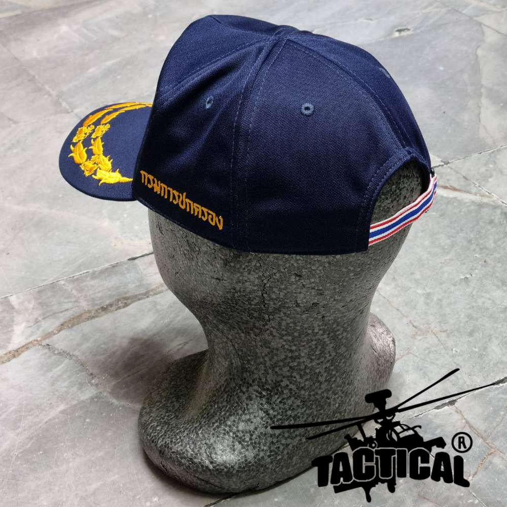 หมวกแก๊ป กรมการปกครอง ซิปหลัง (หมวกปฏิบัติการนอกเครื่องแบบ ตามระเบียบกรมการปกครอง ฉบับที่ 2 พ.ศ. 2568) ไม่ช่อ / 1 ช่อ / 2 ช่อ