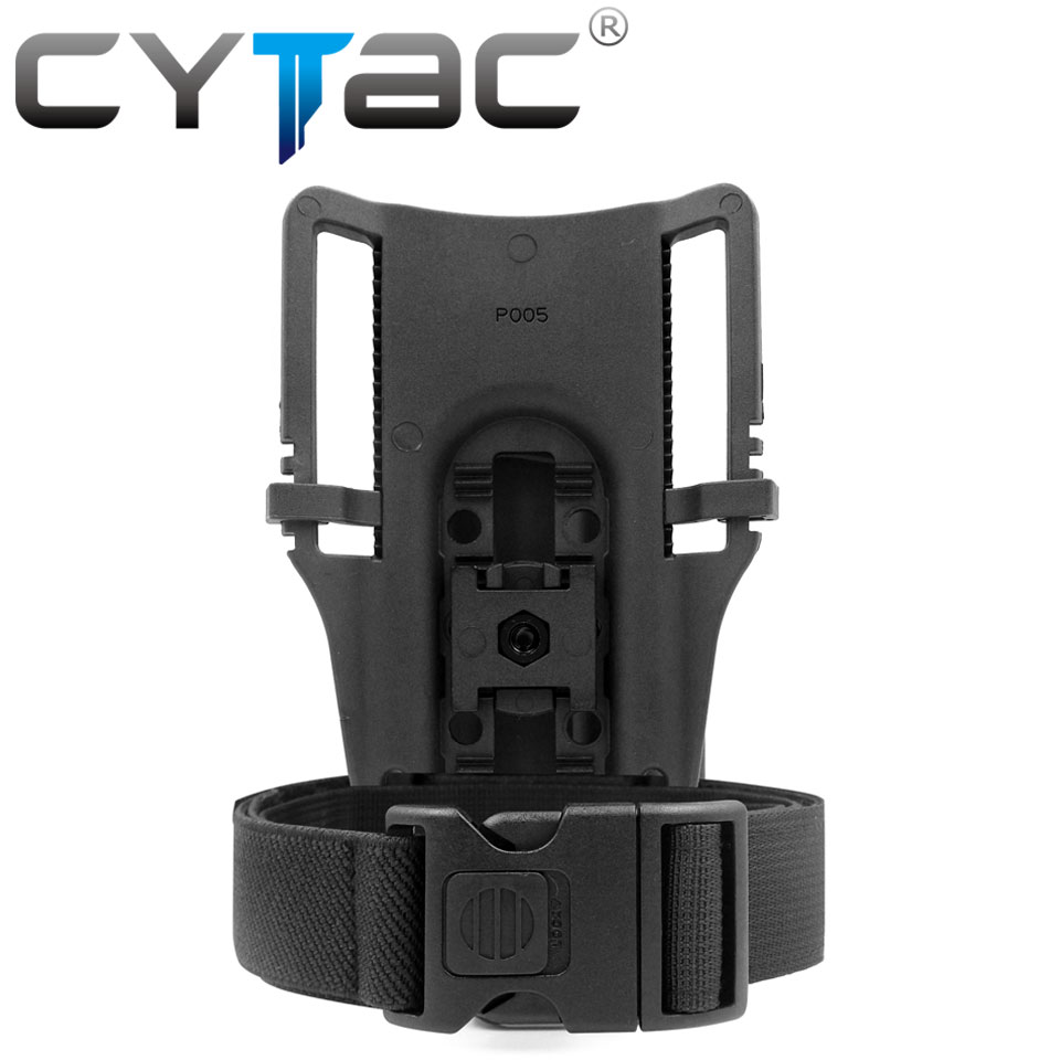 (งานแท้) ซองปืนปลดนิ้วชี้ + เพลทลดต่ำ + รัดขา ยี่ห้อ Cytac