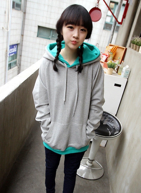 Pre Order - เสื้อกันหนาวแฟชั่น ดีไซด์สดใส : สีส้ม / สีเขียว / สีน้ำเงิน / สีเทา