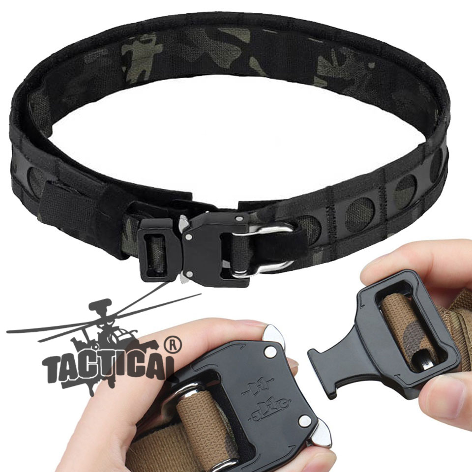 เข็มขัด Tactical 2 ชั้น ทรง Bison